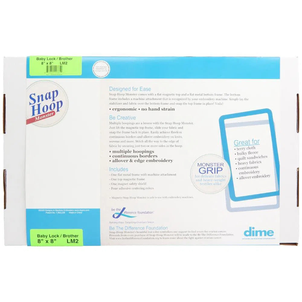 dime Snap Hoop Monster for Brother Embroidery Machines-Embroidery Hoop