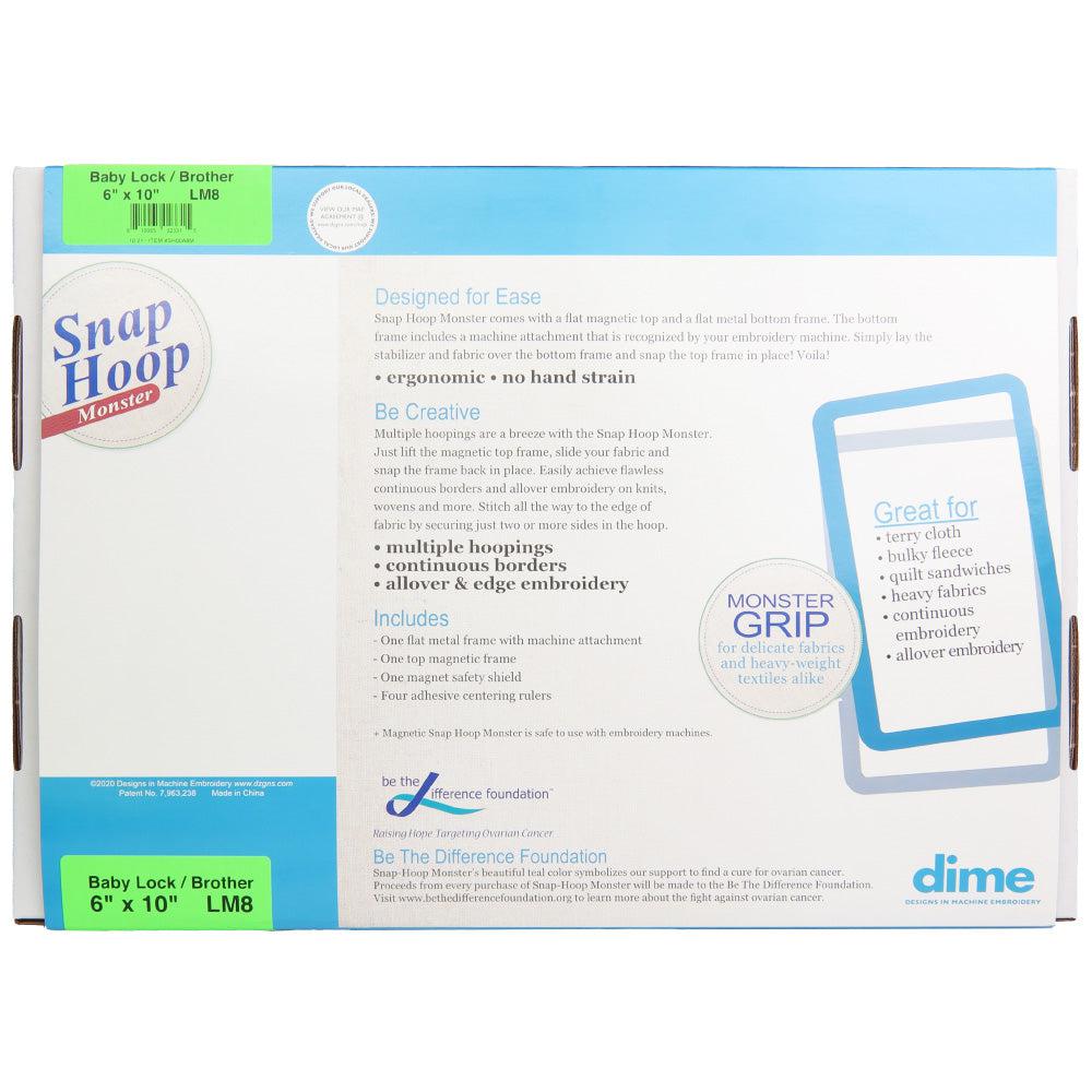 dime Snap Hoop Monster for Baby Lock Embroidery Machines-Embroidery Hoop