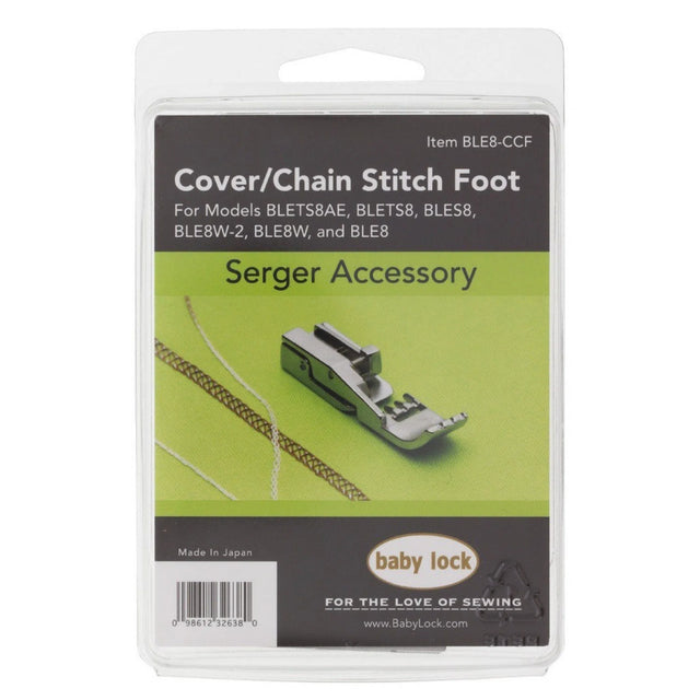 Baby Lock Cover Chain Stitch Foot, Babylock #BLE8-CCF for Models Listed