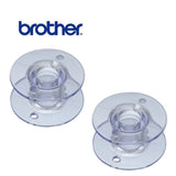 Clear Plastic Brother Bobbins with Security Notch, 11.5mm