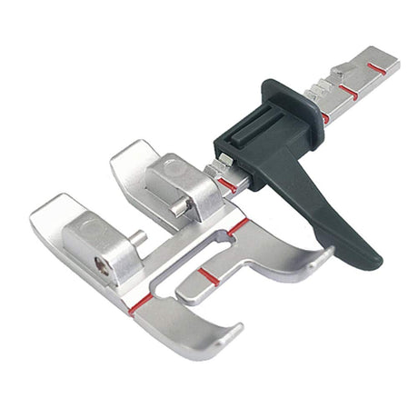Close up view of the Pfaff Adjustable Guide Foot for IDT System