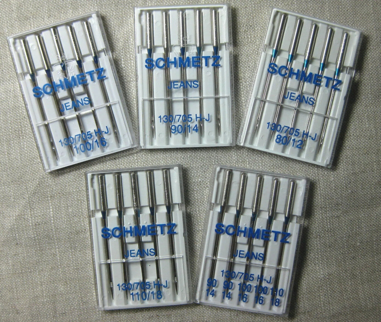 Assorted Sizes Schmetz Denim Needles Pack